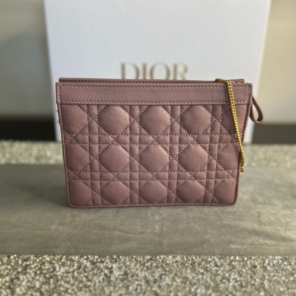 Christian Dior Caro Pouch/Cross Body/WOC Peony Pink - Picture 7 of 14